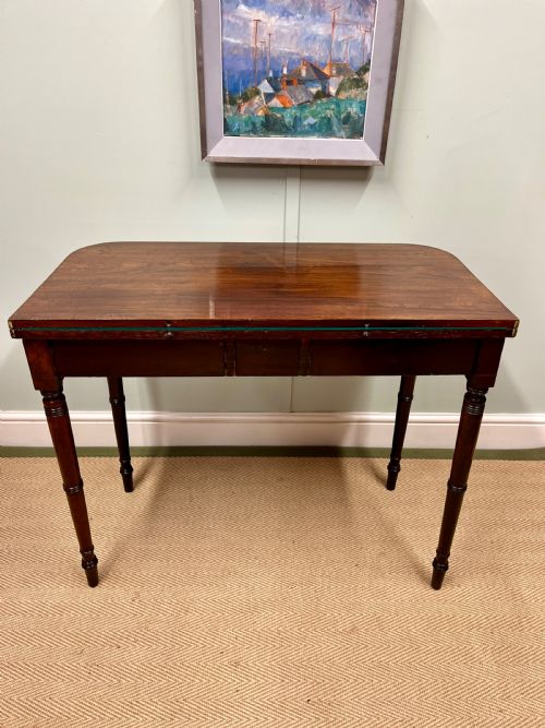 REGENCY ROSEWOOD FOLD OVER CARD TABLE - ADDITIONAL PHOTO 6