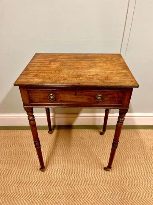 REGENCY MAHOGANY SIDE TABLE - ADDITIONAL PHOTO 4