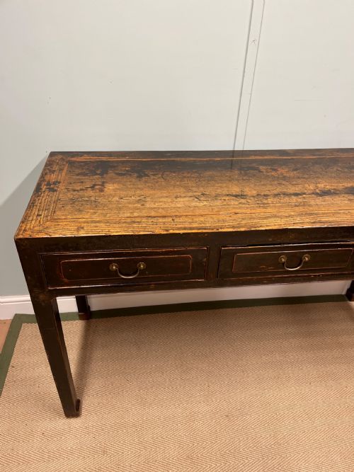 19TH CENTURY CHINESE ELM TABLE - ADDITIONAL PHOTO 5