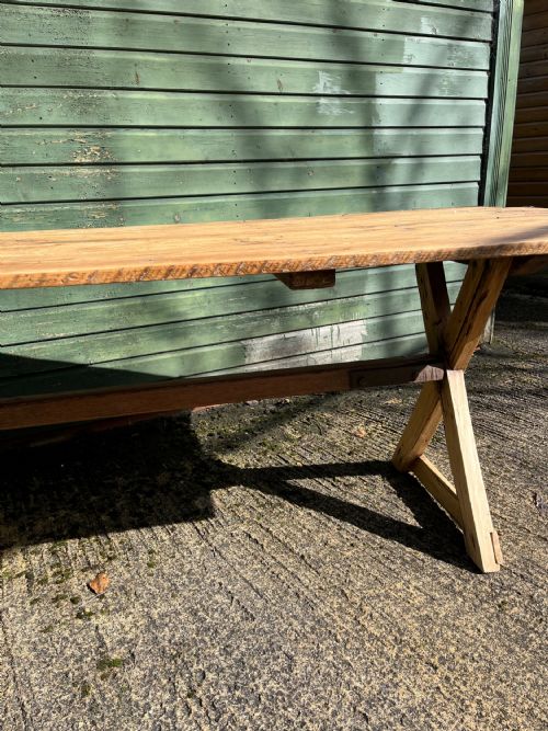 EARLY 20TH CENTURY PINE TAVERN TABLE - ADDITIONAL PHOTO 3