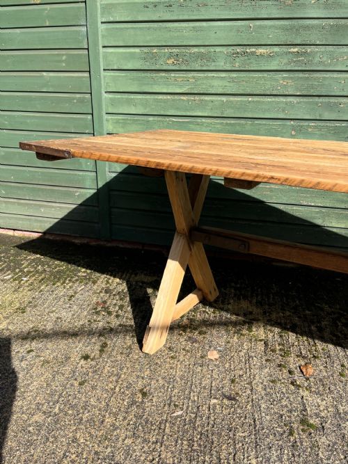 EARLY 20TH CENTURY PINE TAVERN TABLE - ADDITIONAL PHOTO 5