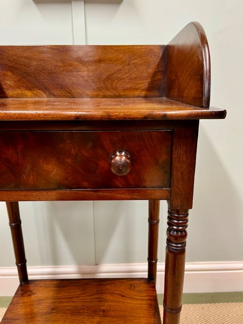 19TH CENTURY MAHOGANY WASHSTAND TABLE - ADDITIONAL PHOTO 5