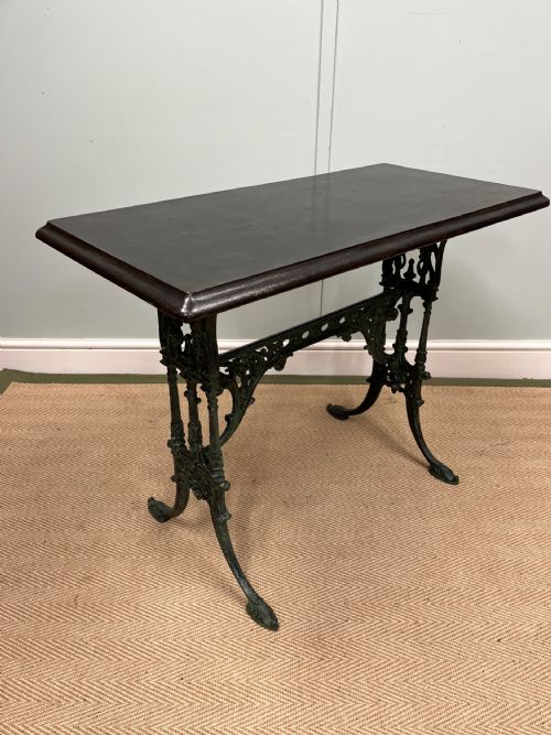 19TH CENTURY CAST IRON TABLE - ADDITIONAL PHOTO 3