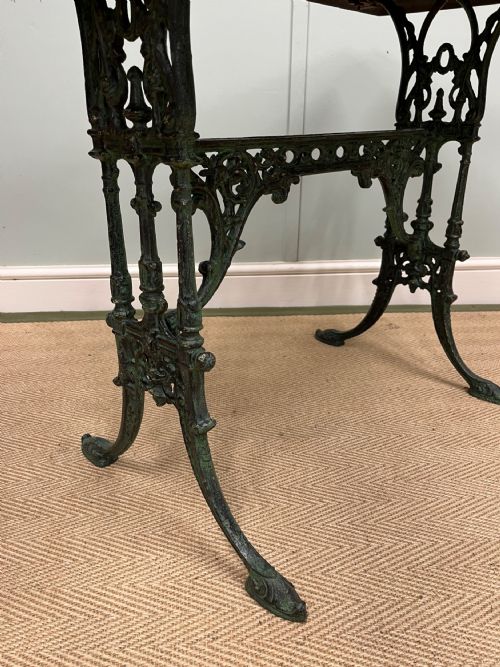 19TH CENTURY CAST IRON TABLE - ADDITIONAL PHOTO 4