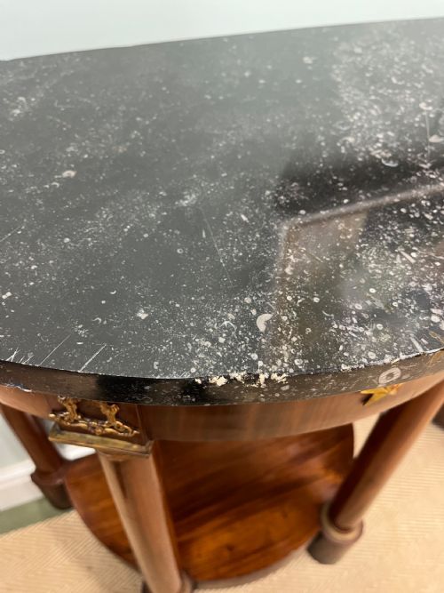 PAIR OF 19TH CENTURY FRENCH EMPIRE STYLE CONSOLES - ADDITIONAL PHOTO 6