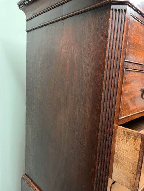 18TH CENTURY MAHOGANY CHEST ON CHEST - ADDITIONAL PHOTO 8