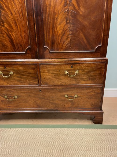 19TH CENTURY MAHOGANY LINEN PRESS - ADDITIONAL PHOTO 3