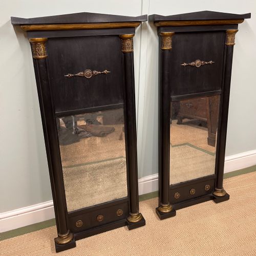 PAIR OF EMPIRE STYLE MIRRORS - ADDITIONAL PHOTO 1