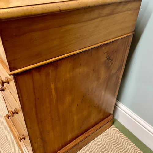 19TH CENTURY SATIN BIRCH HEAL AND SON DESK - ADDITIONAL PHOTO 7