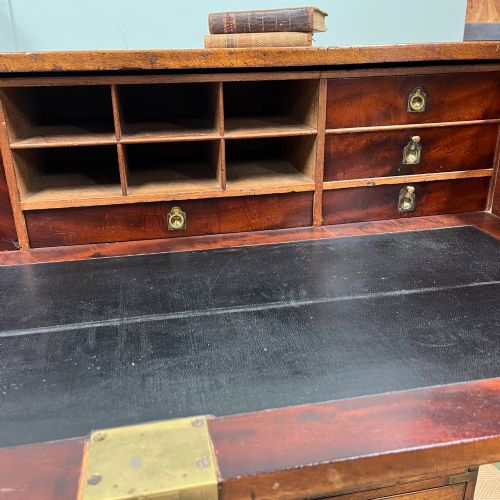 19TH CENTURY CAMPAIGN SECRETARIE CHEST OF DRAWERS - ADDITIONAL PHOTO 3