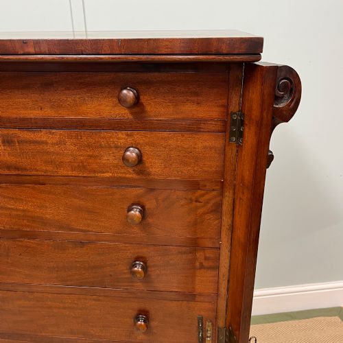 19TH CENTURY WELLINGTON CHEST - ADDITIONAL PHOTO 2