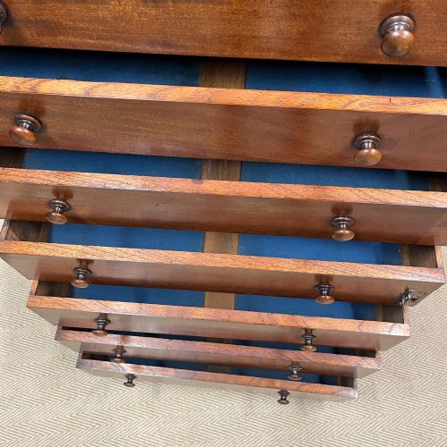 19TH CENTURY WELLINGTON CHEST - ADDITIONAL PHOTO 3