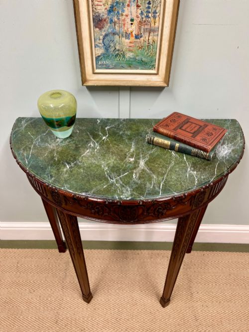 19TH CENTURY DEMI LUNE TABLE - ADDITIONAL PHOTO 1
