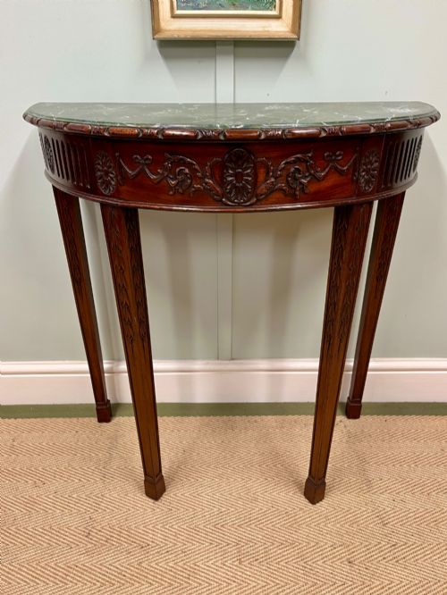 19TH CENTURY DEMI LUNE TABLE - ADDITIONAL PHOTO 3