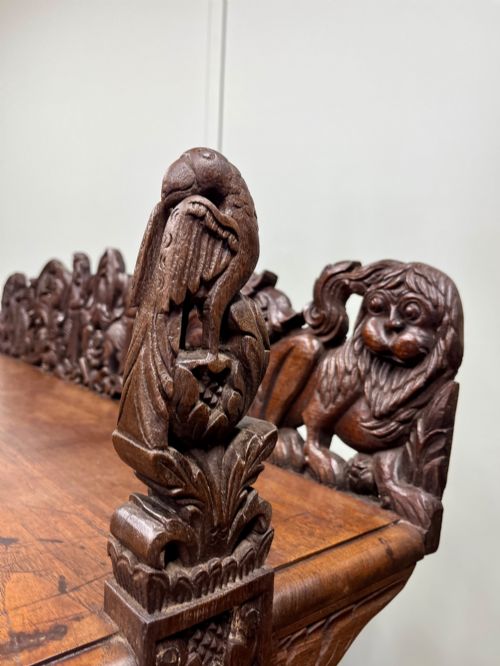 19TH CENTURY TEAK 3 TIER BUFFET - ADDITIONAL PHOTO 2