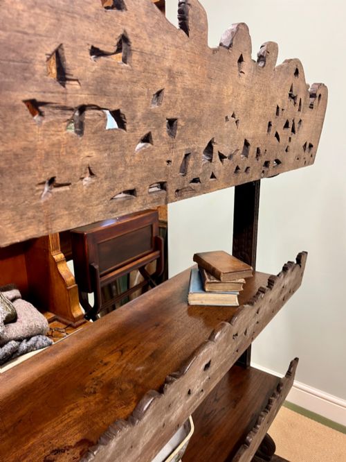 19TH CENTURY TEAK 3 TIER BUFFET - ADDITIONAL PHOTO 8