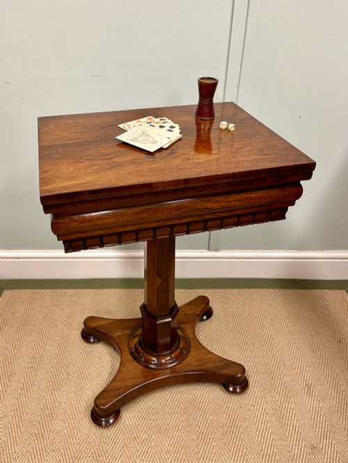 19th Century Rosewood Games Table