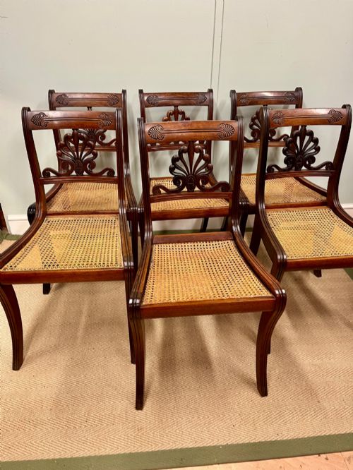 Set of Regency Rosewood Dining Chairs