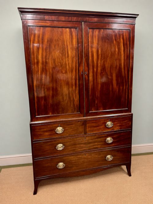 Regency Mahogany Linen Press