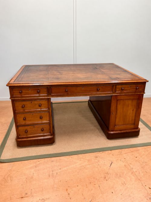 19th Century Mahogany Partners Desk