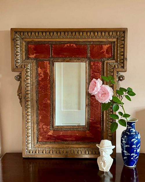18th Century Pine Wall Mirror