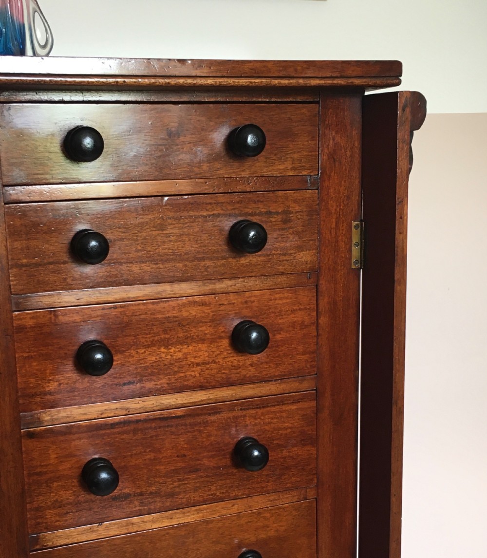 Mid 19th Century mahogany Wellington chest View VIII