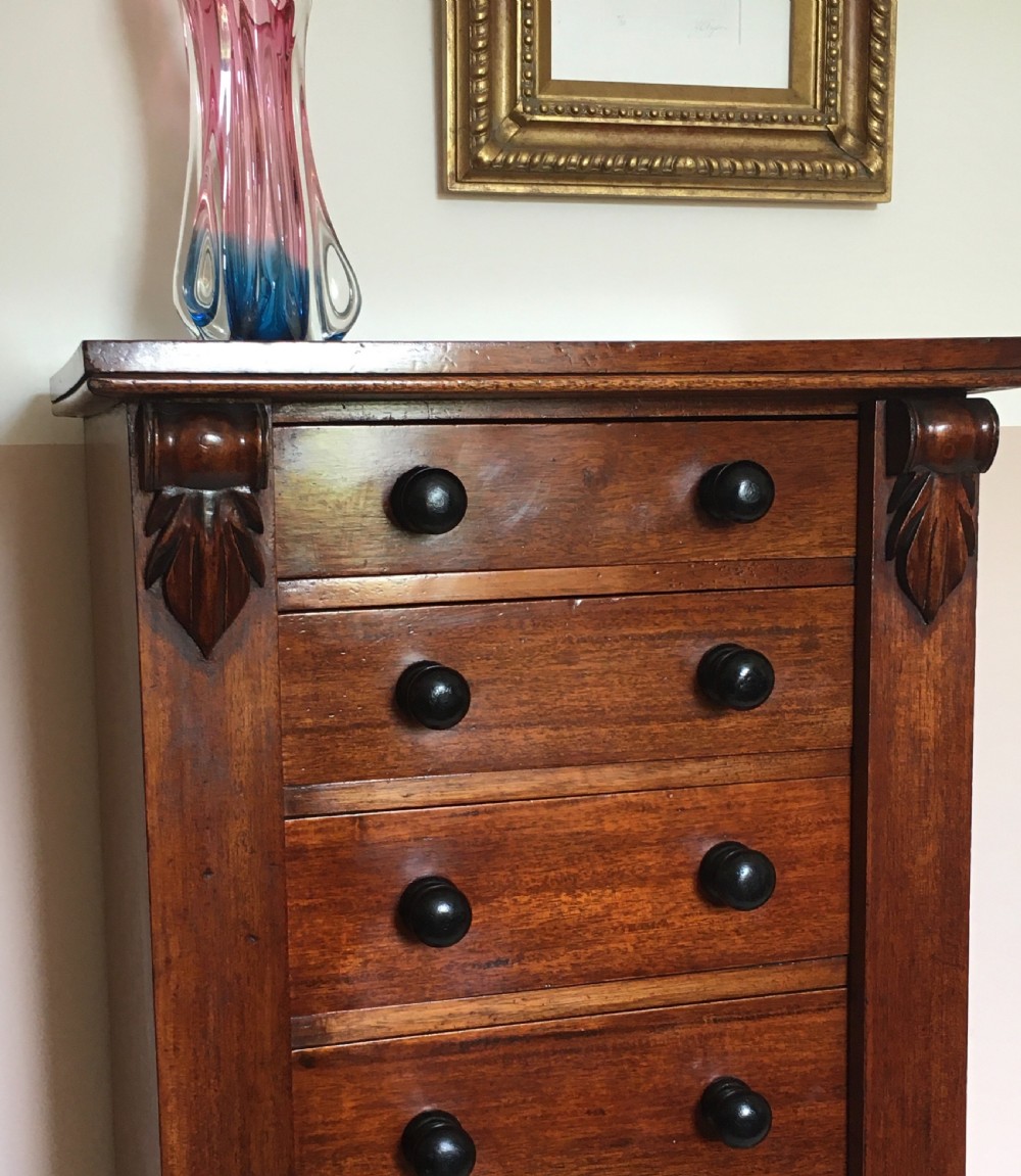 Mid 19th Century mahogany Wellington chest View IX
