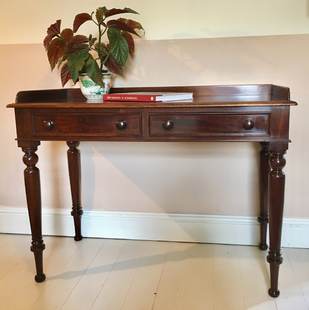  mahogany writing desk, side table, console