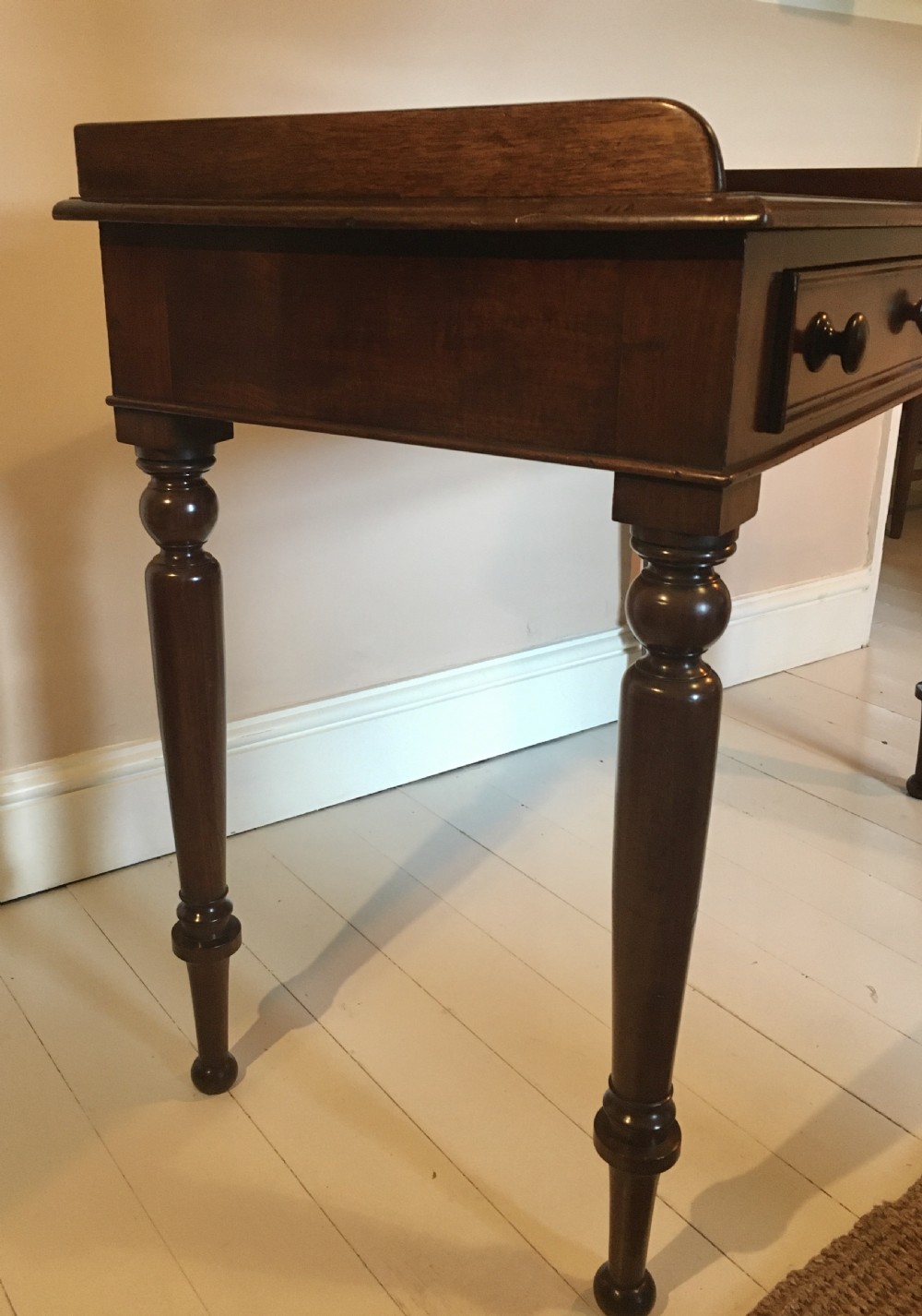  mahogany writing desk, side table, console View VI