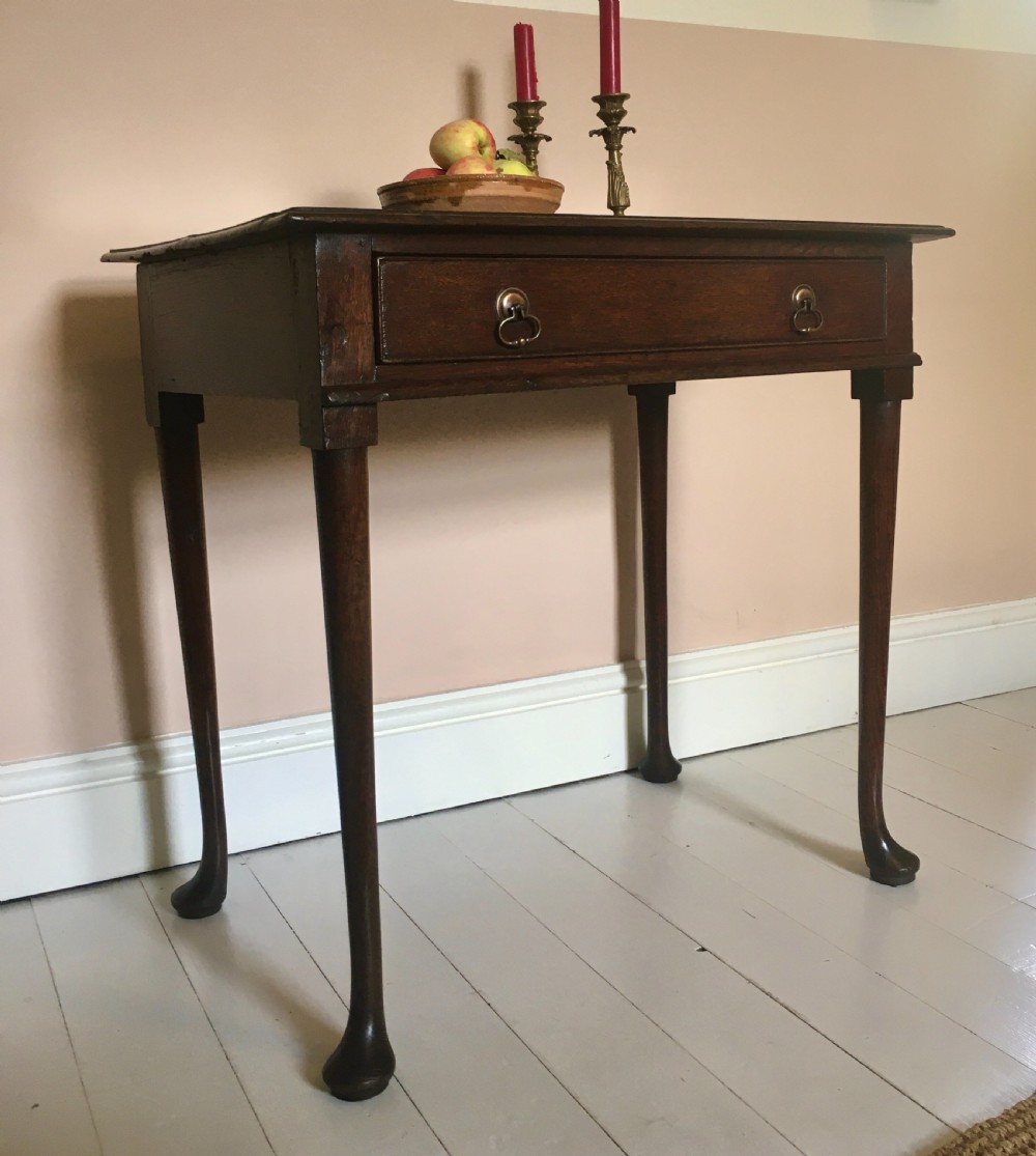 18th century oak side table