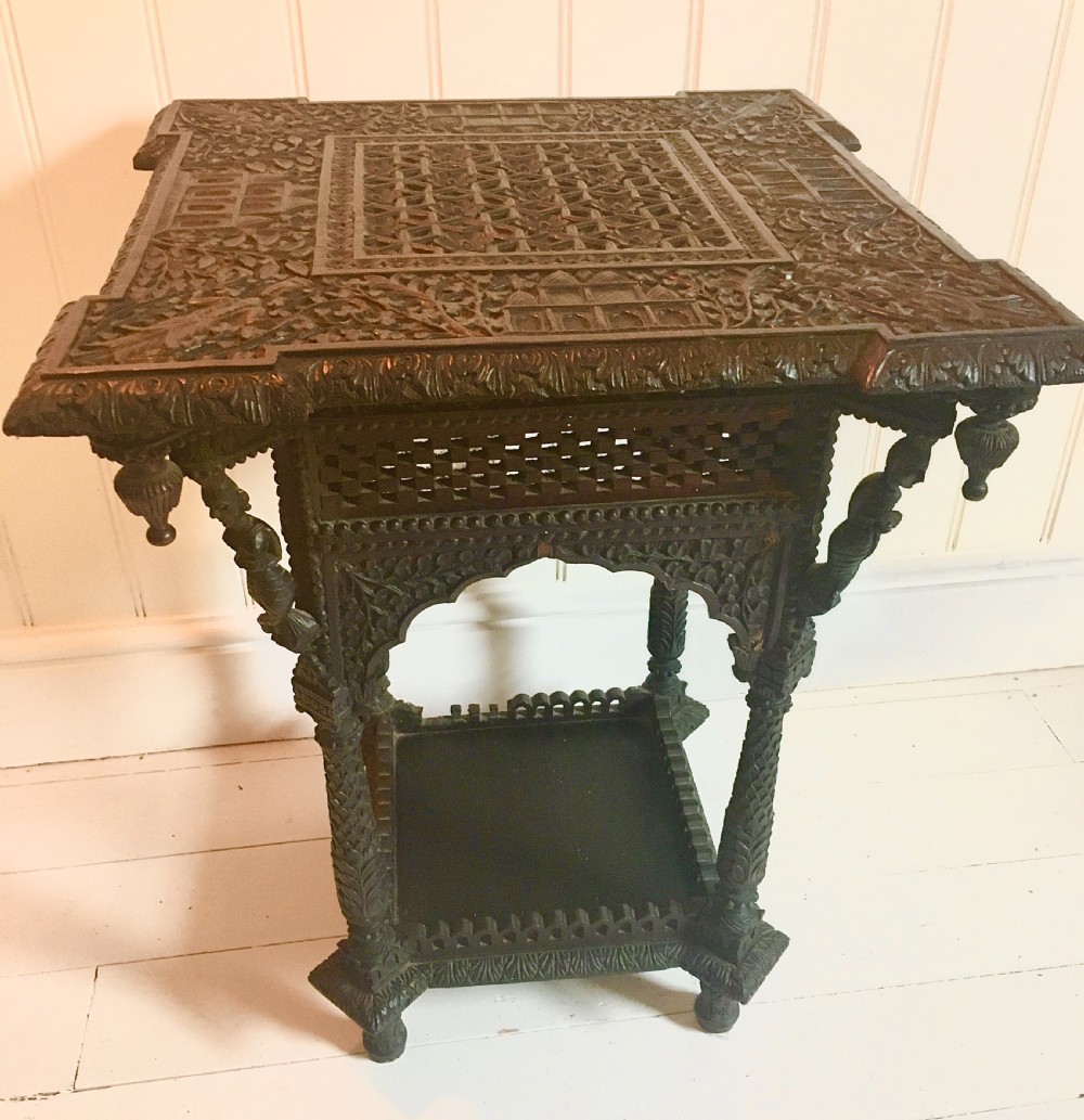 Carved Burmese table