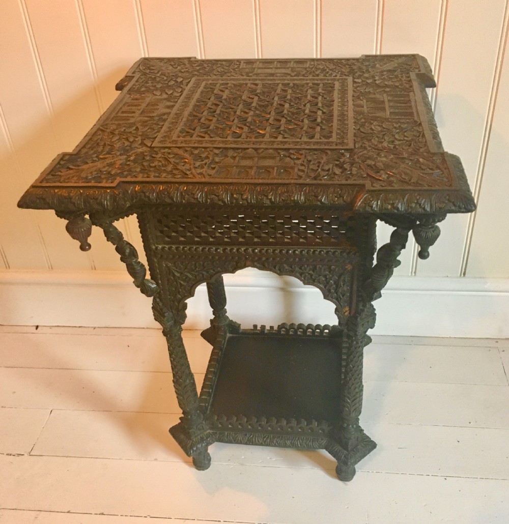 Carved Burmese table View II