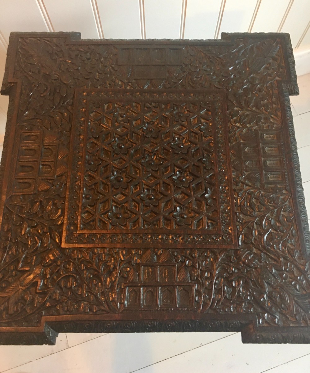 Carved Burmese table View VI