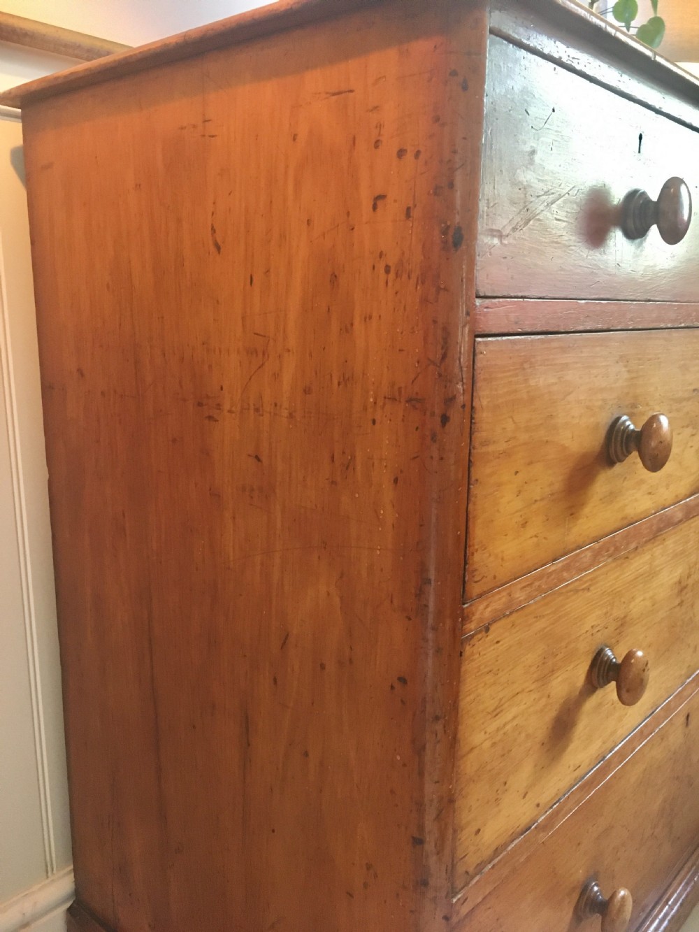 C19th pine chest of drawers  View XIV