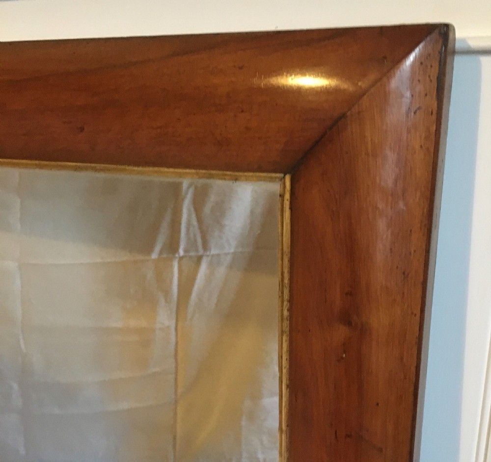 Walnut overmantle mirror View II