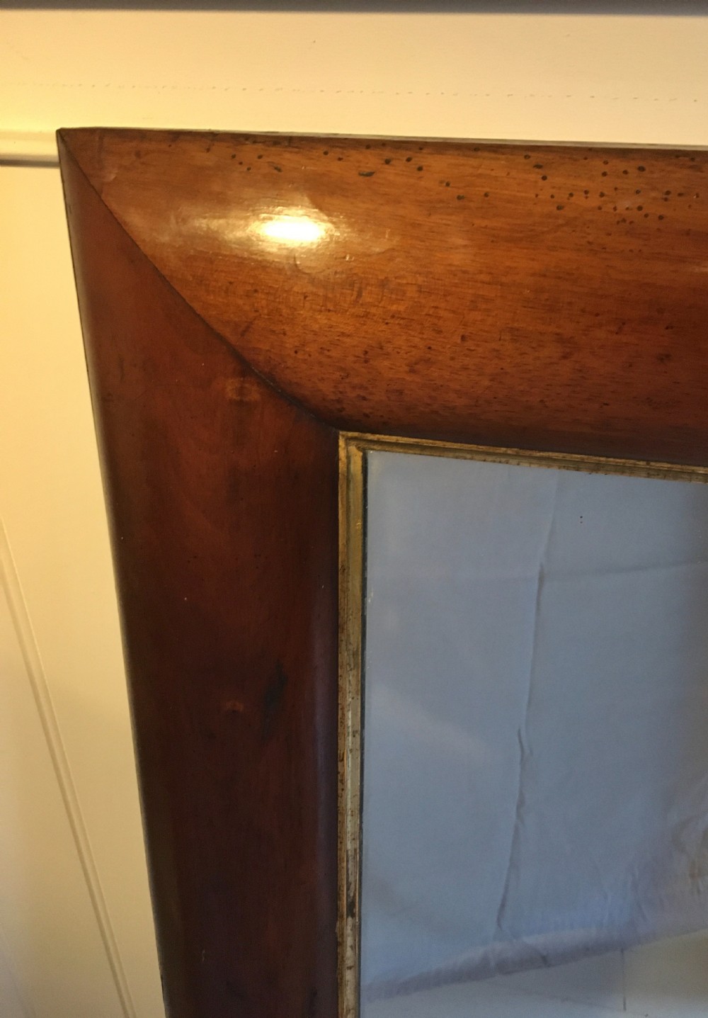 Walnut overmantle mirror View IV