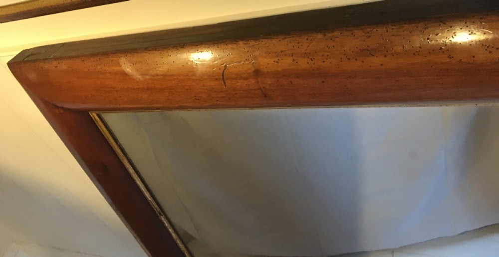 Walnut overmantle mirror View V