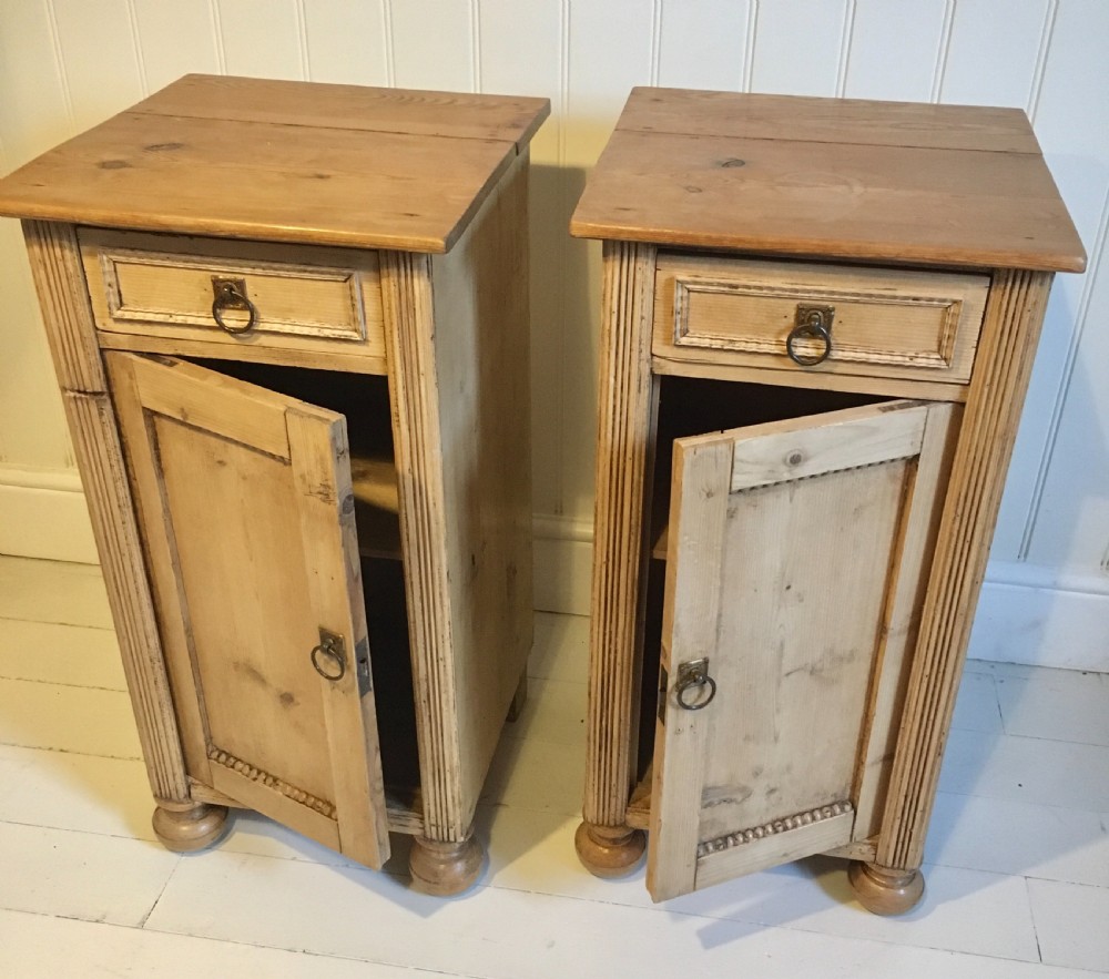 Pine bedside cupboards  View VII