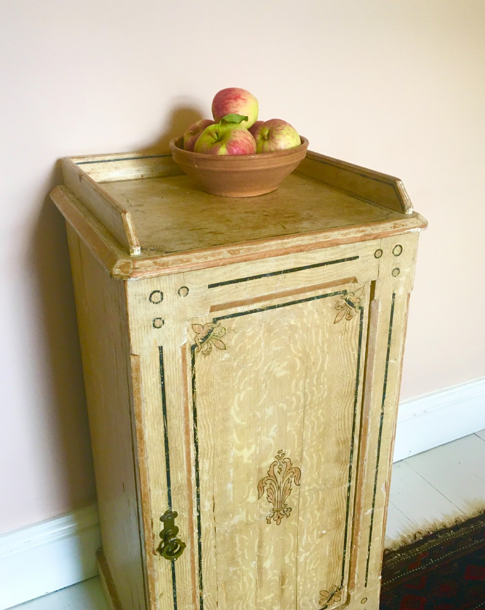Victorian painted pot cupboard View II