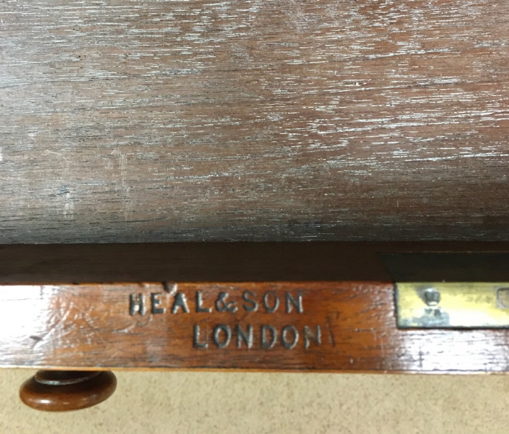 Heals of London satin birch pedestal desk View II