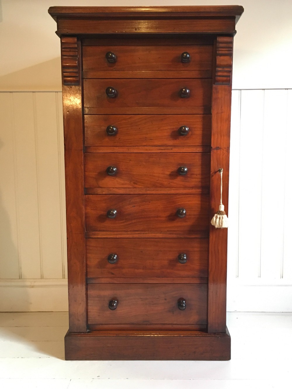 Walnut Wellington chest
