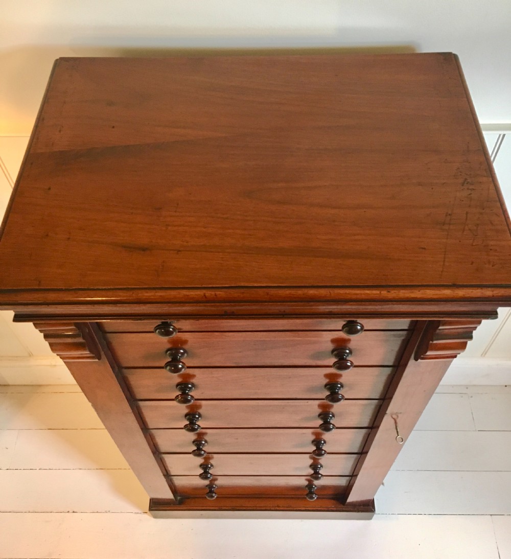 Walnut Wellington chest View II