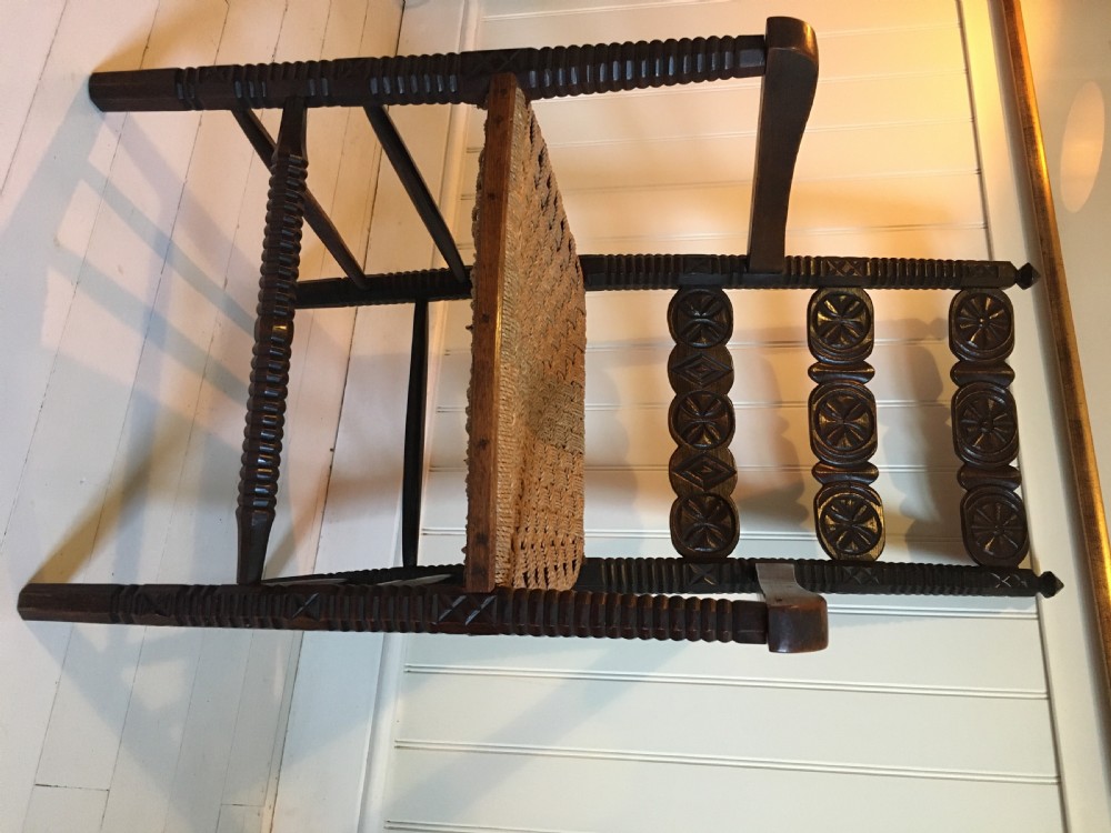 Carved folk art chair View IV