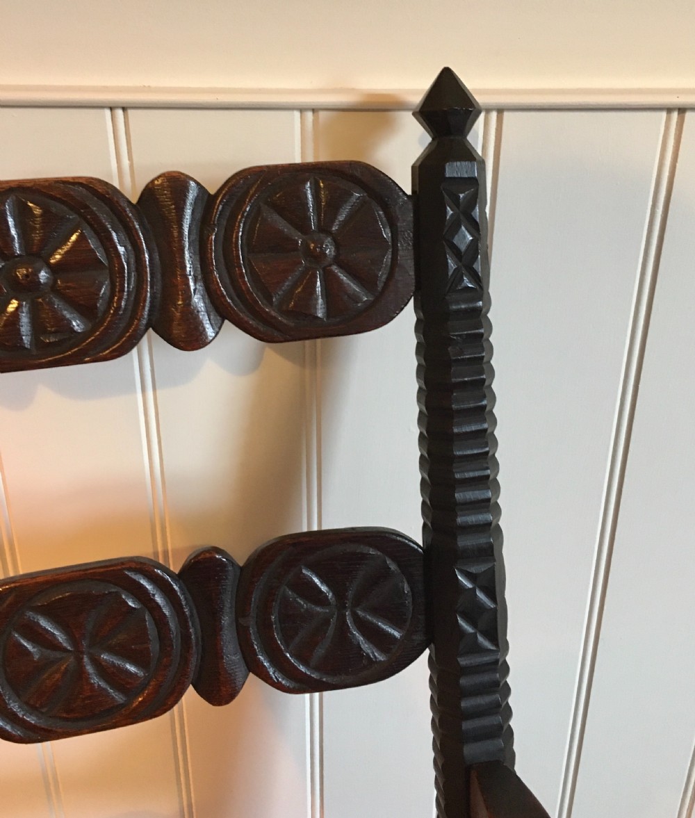 Carved folk art chair View VI