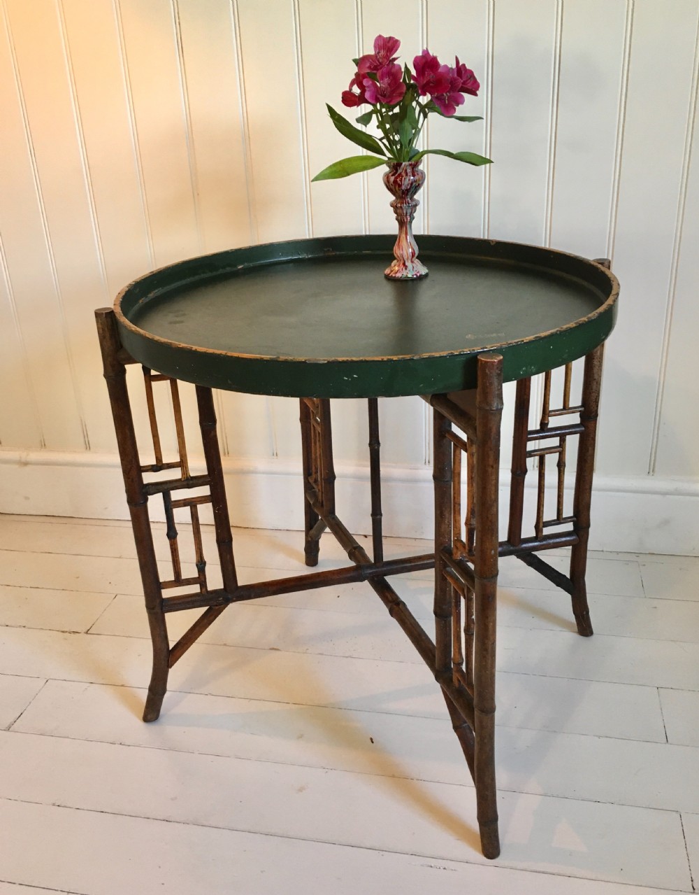 Bamboo lacquered occasional table 