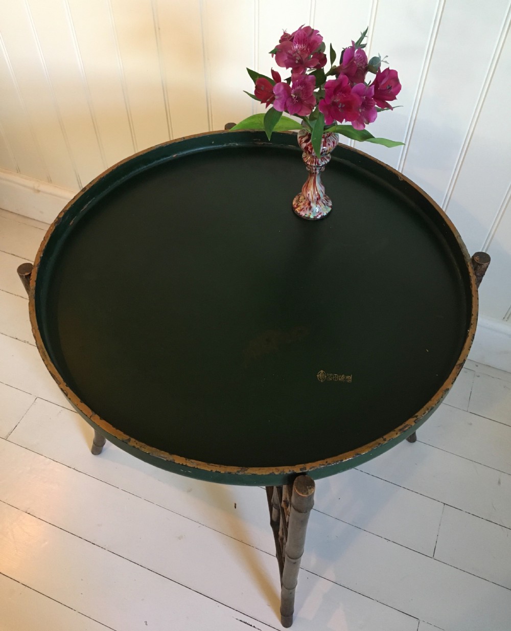 Bamboo lacquered occasional table  View II