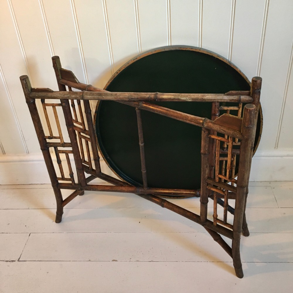 Bamboo lacquered occasional table  View VII