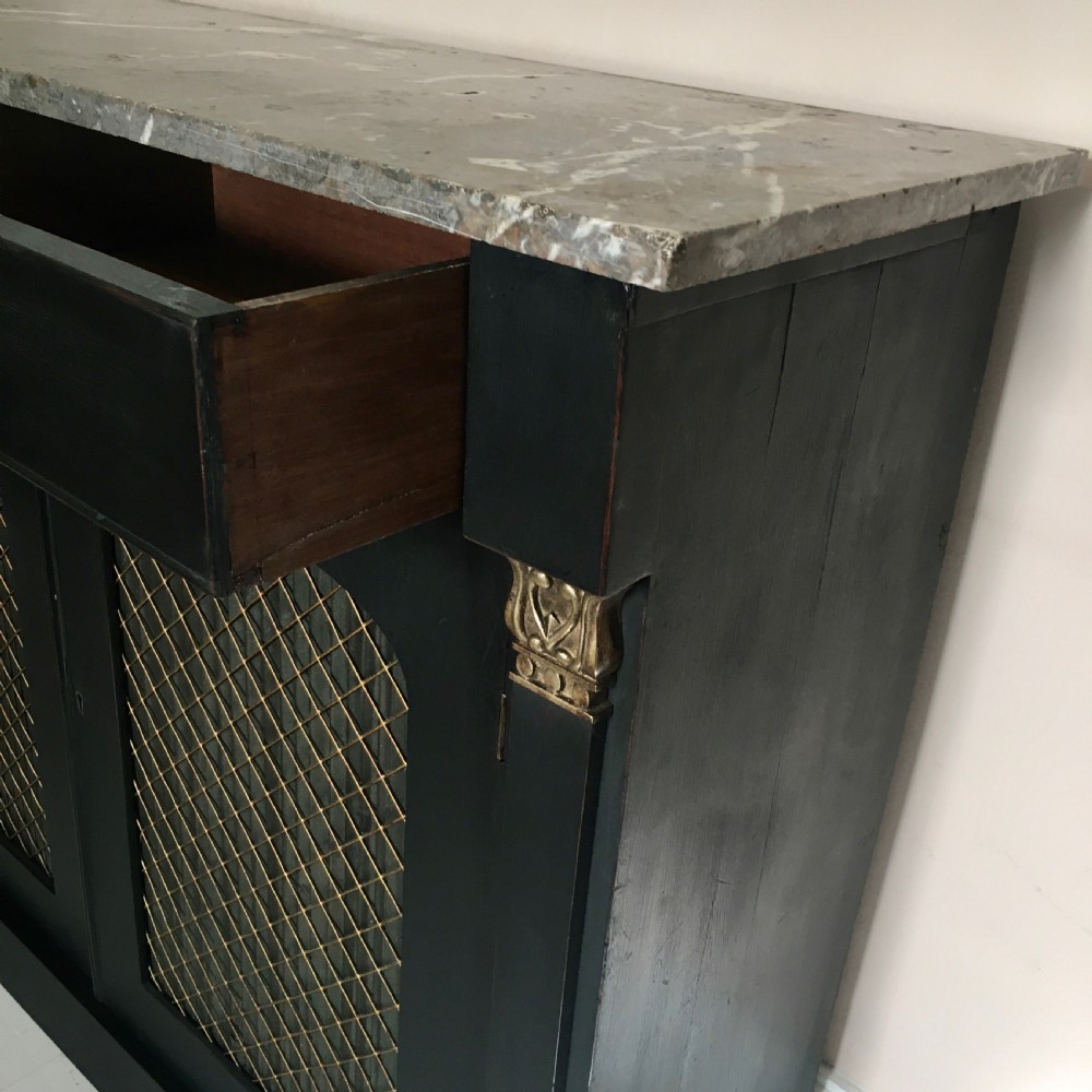 19th century painted chiffonier, sideboard View X