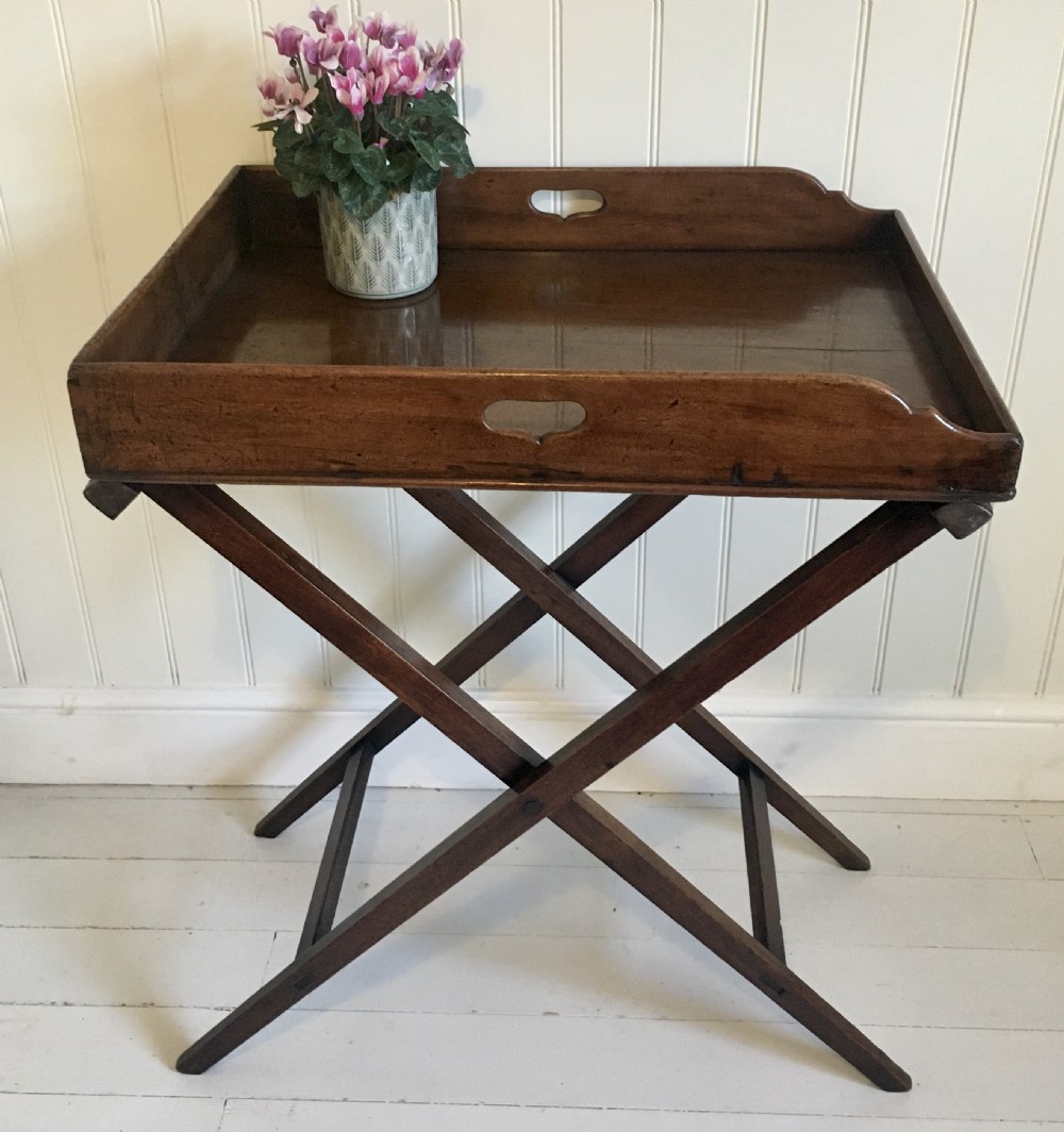 Mahogany butlers tray