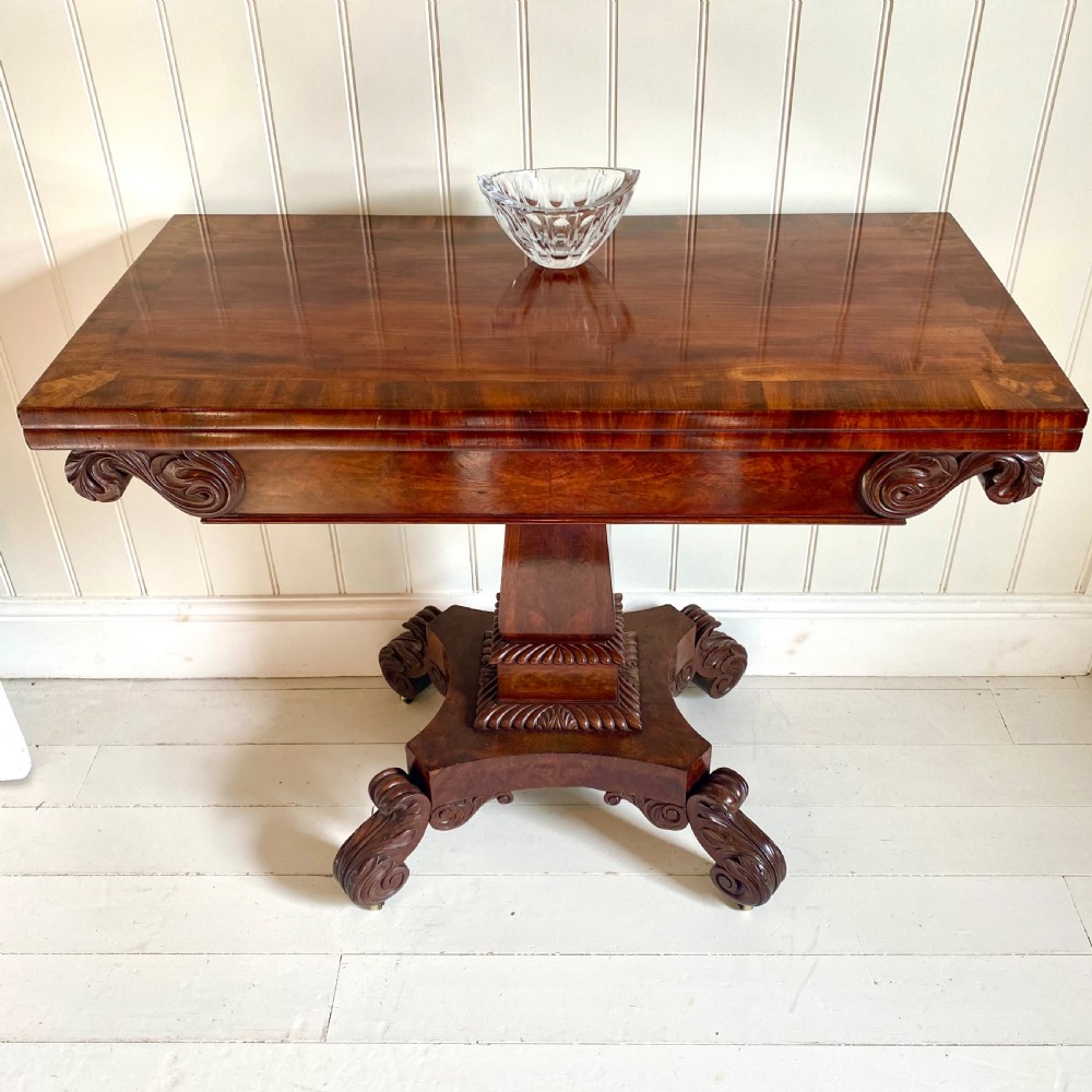 Regency mahogany tea table
